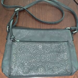 Grey crossbody purse